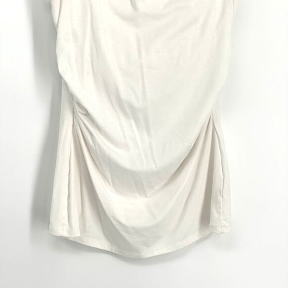 WHBM Women's Ivory Embellished Neckline Tank Tops Size Small Beaded Party Blouse - Picture 3 of 6